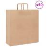  Paper Bags 50 pcs with Handles Brown 45x17x48 cm Colour brown Size 45 x 17 x 48 cm Quantity in Package 50 