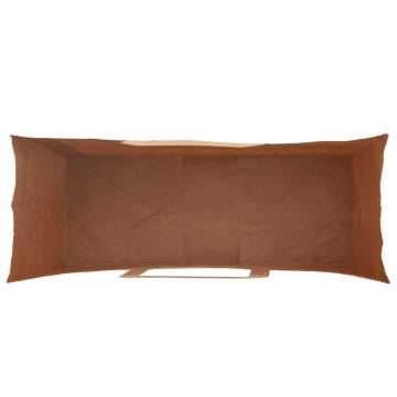 50 Brown Paper Bags with Handles - Durable & Recyclable