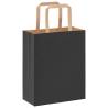 250 Black Paper Bags with Handles - Eco-Friendly & Durable