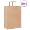  Paper Bags 250 pcs with Handles Brown 32x17x44 cm Colour brown Size 32 x 17 x 44 cm Quantity in Package 250 