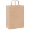 Sustainable Brown Paper Bags with Handles - 250 pcs | HipoMarket