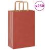 Red Paper Bags with Handles - 250 pcs | Eco-Friendly Packaging