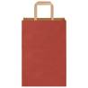 Red Paper Bags with Handles - 250 pcs | Eco-Friendly Packaging