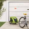 Pet Bike Trailer Green Oxford Fabric and Iron Colour green Size 125 x 63 x 66 cm 