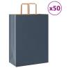  Paper Bags 50 pcs with Handles Blue 32x17x44 cm Colour blue Size 32 x 17 x 44 cm Quantity in Package 50 