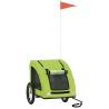 Pet Bike Trailer - Green Oxford Fabric & Iron for Comfort