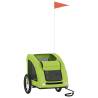 Pet Bike Trailer - Green Oxford Fabric & Iron for Comfort