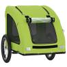 Pet Bike Trailer - Green Oxford Fabric & Iron for Comfort