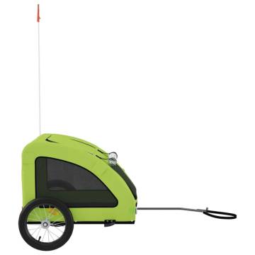 Pet Bike Trailer - Green Oxford Fabric & Iron for Comfort