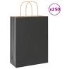  Paper Bags 250 pcs with Handles Black 26x12x35 cm Colour black Size 26 x 12 x 35 cm Quantity in Package 250 