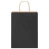 250 Black Paper Bags with Handles - Sustainable & Stylish