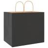 250 Black Paper Bags with Handles - Eco-Friendly & Durable