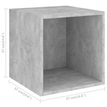 Concrete Grey Wall Cabinets - 2 pcs 37x37 cm | HipoMarket