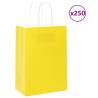  Paper Bags 250 pcs with Handles Yellow 15x8x21 cm Colour yellow Size 15 x 8 x 21 cm Quantity in Package 250 