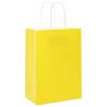 250 Yellow Paper Bags with Handles - Eco-Friendly & Versatile