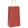 Red Paper Bags with Handles - 250 pcs | Eco-Friendly Packaging