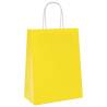 Yellow Paper Bags 250 pcs with Handles - Eco-Friendly Packaging