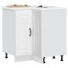  Kitchen Corner Base Cabinet Kalmar White Engineered Wood Colour white Quantity in Package 1 Model corner cabinet 75.5 cm Number of 