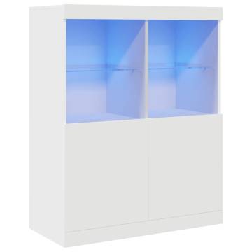 Elegant White Sideboard 81x37x100 cm - Durable Storage Solution