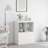 Elegant White Sideboard 81x37x100 cm - Durable Storage Solution