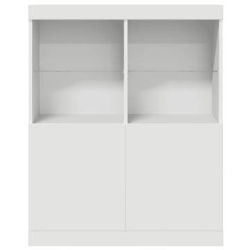 Elegant White Sideboard 81x37x100 cm - Durable Storage Solution