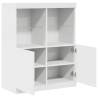 Elegant White Sideboard 81x37x100 cm - Durable Storage Solution