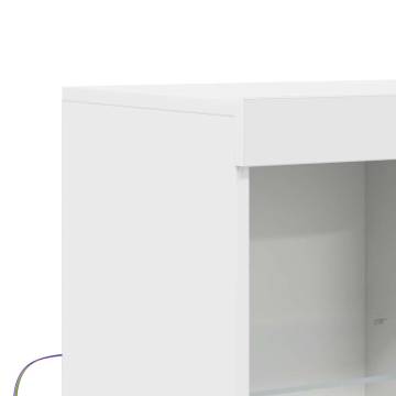 Elegant White Sideboard 81x37x100 cm - Durable Storage Solution