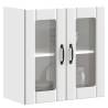  Kitchen Wall Cabinet with Glass Door Lucca White Engineered Wood Colour white Quantity in Package 1 Model 1x wall glass cabinet (2 doors) 60 cm Number of 