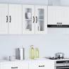 Lucca White Kitchen Wall Cabinet with Glass Door | HipoMarket