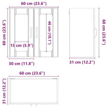 Lucca White Kitchen Wall Cabinet with Glass Door | HipoMarket