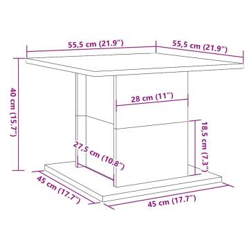 Coffee Table Old Wood | Durable & Stylish - Hipomarket