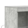 Stylish Concrete Grey Sideboard - Durable Engineered Wood