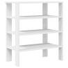 Shoe Rack White 61x32x70 cm - Durable Engineered Wood