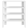 Shoe Rack White 61x32x70 cm - Durable Engineered Wood