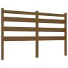 Stylish Honey Brown Bed Headboard - Solid Pine Wood | HipoMarket