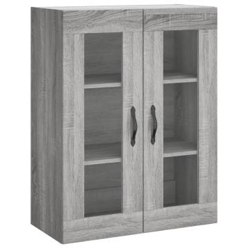 Stylish Highboard Grey Sonoma | 69.5x34x180 cm