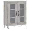 Stylish Highboard Grey Sonoma | 69.5x34x180 cm