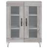 Stylish Highboard Grey Sonoma | 69.5x34x180 cm