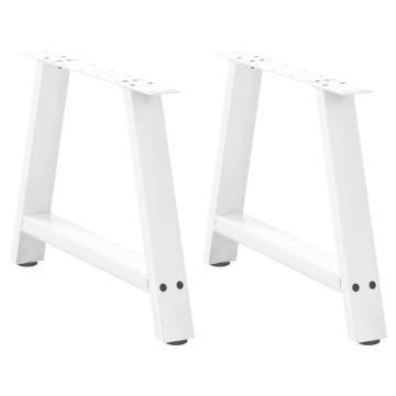 Coffee Table Legs A-Shaped White 60x(42-43) cm - Hipomarket