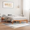 Wax Brown Bed Frame 120x190 cm | Solid Pine Wood Small Double