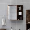  Bathroom Mirror Cabinet Smoked Oak 62.5x20.5x64cm Engineered Wood Colour smoked oak Quantity in Package 1 