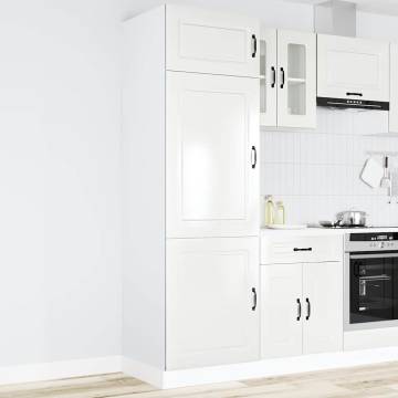 Kalmar High Gloss White Kitchen Cupboard | HipoMarket UK