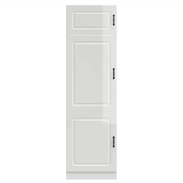 Kalmar High Gloss White Kitchen Cupboard | HipoMarket UK