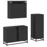 3 Piece Black Bathroom Furniture Set - Stylish & Durable