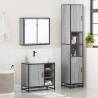 4 Piece Bathroom Furniture Set - Grey Sonoma Wood | HipoMarket