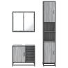 4 Piece Bathroom Furniture Set - Grey Sonoma Wood | HipoMarket