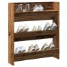  Wall Shoe Cabinet Old Wood 80x18x90 cm Engineered Wood Colour old wood Quantity in Package 1 Height 90 cm Width 80 cm 