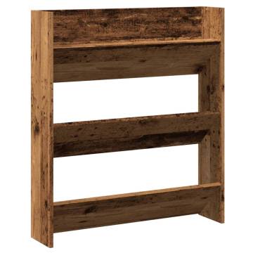 Wall Shoe Cabinet - Old Wood Storage Solution | HipoMarket