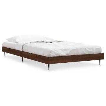 Bed Frame Brown Oak 90x190 cm - Durable & Stylish Design