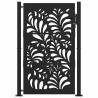 Garden Gate Black 105x155 cm Steel - Elegant & Secure Entry